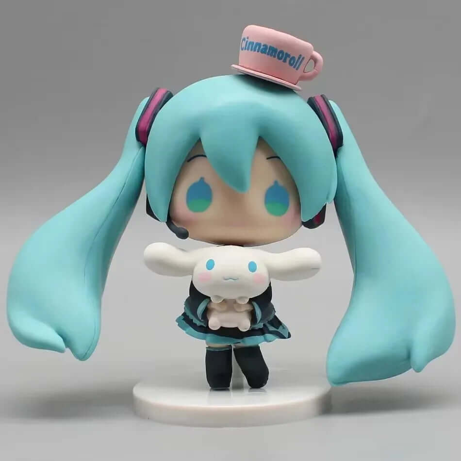 Figurine Hatsune Miku x Cinnamoroll Q-Version – PVC Kawaii TechVisio