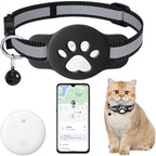 Bluetooth Tracker Compatible with Google Find My (Android Only), Tracker for Pets, Cat Location Tracker with Holder, Cat Collar TechVisio