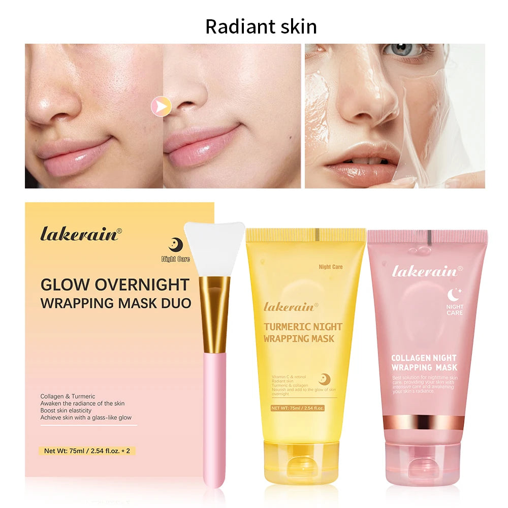 Korean Deep Collagen Mask Peel Off Mask Face Anti Wrinkle Lifting  Skin Care Masks Bio Pack Night Wrapping Woman Overnight Skin TechVisio