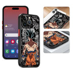 Soft Edge Case for iPhone 13 Mini 11 11 Plus 16 12 15 Pro MAX 14 XS 8 7 SE XR 16 Plus 12Pro 14Pro Hot Blooded Anime Goku TechVisio