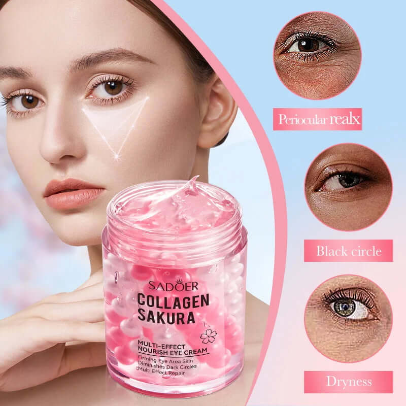 Crème Contour des Yeux Sakura SADOER – Anti-Cernes Rides Hydratante | 30ml+ TechVisio
