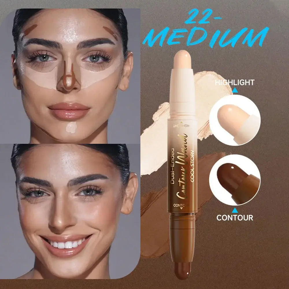 Stick Highlighter & Contouring 2-en-1 – 6 Teintes