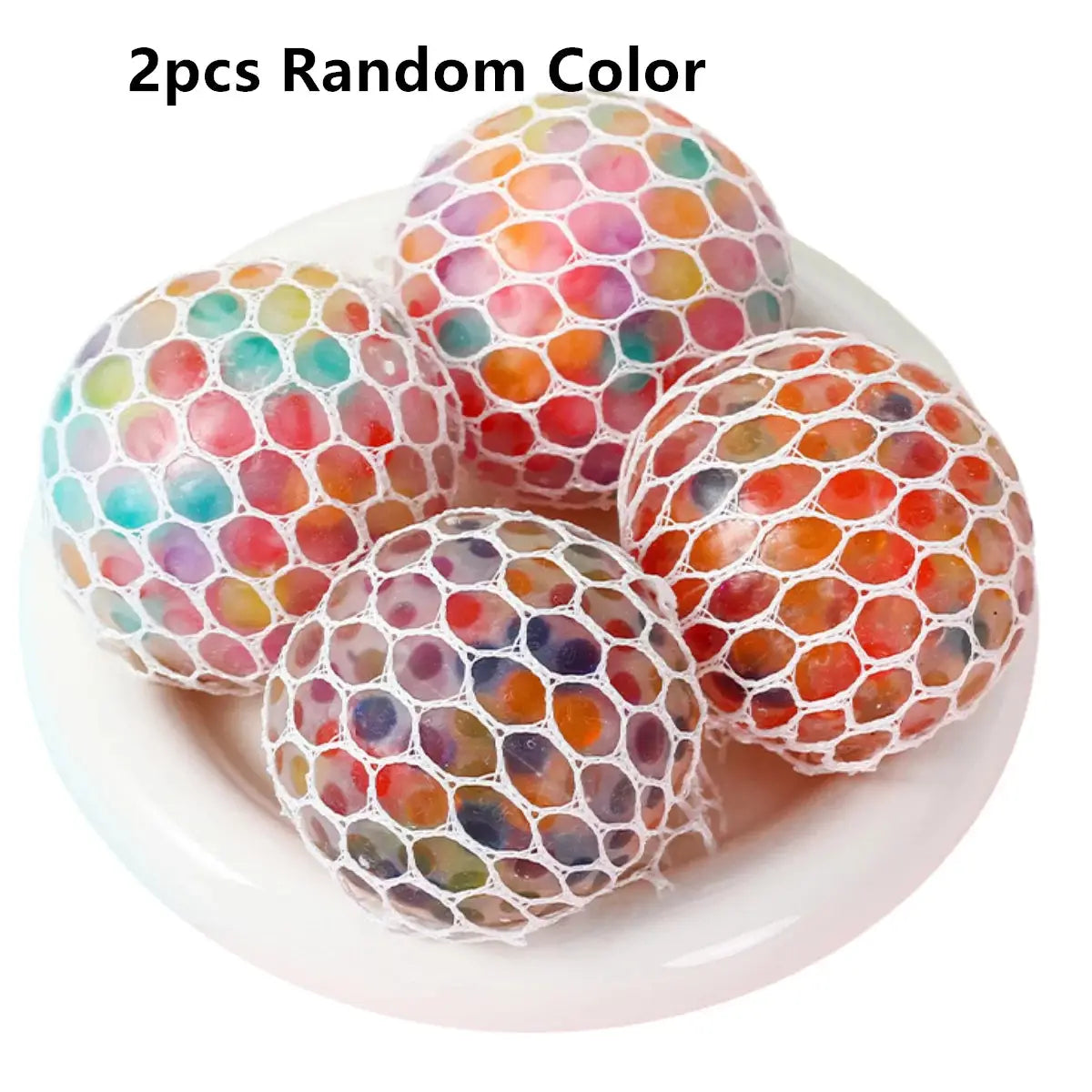 Balle Squishy Anti-stress arc-en-ciel Datgo