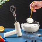 Batteur Électrique Sans Fil Portable 3 Vitesses – Pâtisserie TechVisio