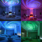 LED Starry Galaxy Projector Light RGB Smart Remote Control Star Aurora Lamp KTV USB for Home Room Camping Wedding Decorations TechVisio