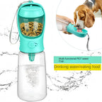 Pets Water Bottle Portable Food-Grade Material Dog Cat Travel Pet Water Cup Bottle with Food Dispenser Puppy Water Bottle TechVisio