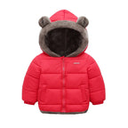 Boys Girls Thick Jackets Winter Kids Padded Fleece Warm Coats Children Hooded Cotton Outerwear Kids Clothes Cashmere Snowsuit TechVisio