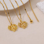 Collier Initiale Lettre Zircon HPTOTMG