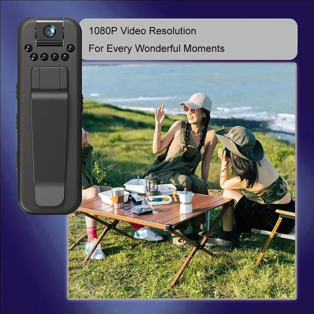 1080P HD Mini Camera Portable Small Digital Video Recorder Surveillance Camcorder Night Vision Video Police BodyCam Infrared TechVisio