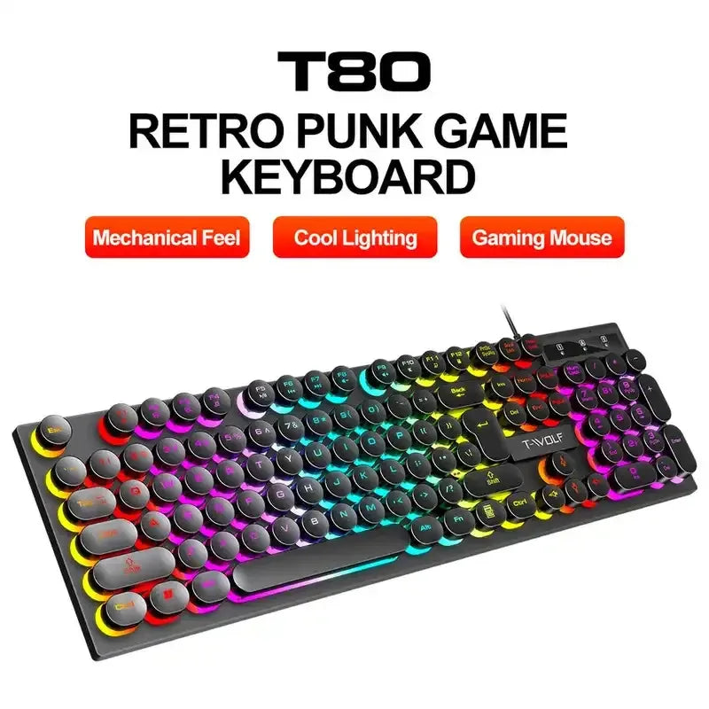 RGB 104-Key Gaming Mechanical Keyboard – Black Switch
