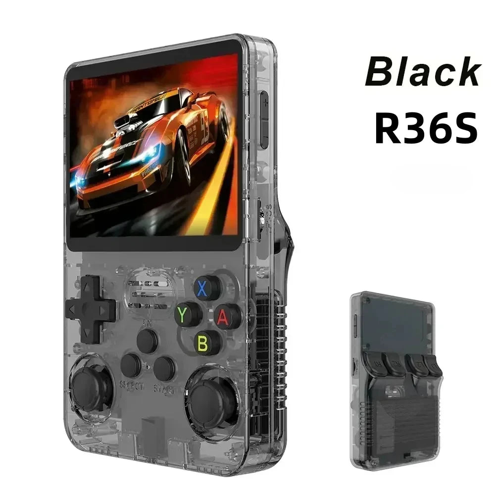 Console Rétro R36S – Écran IPS 3.5", 15000+ Jeux, Linux | 64G à 256G TechVisio