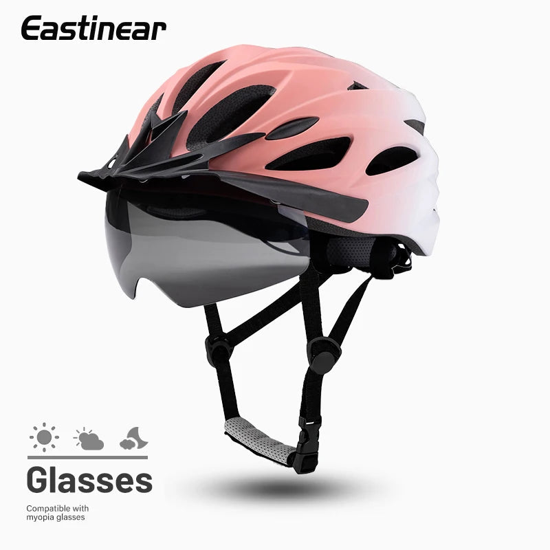 Eastinear 2025 New 4-in-1 Bicycle Helmet Super Light 18 Holes Breathable Men and Women's Outdoor Sports Cycling Equipment TechVisio