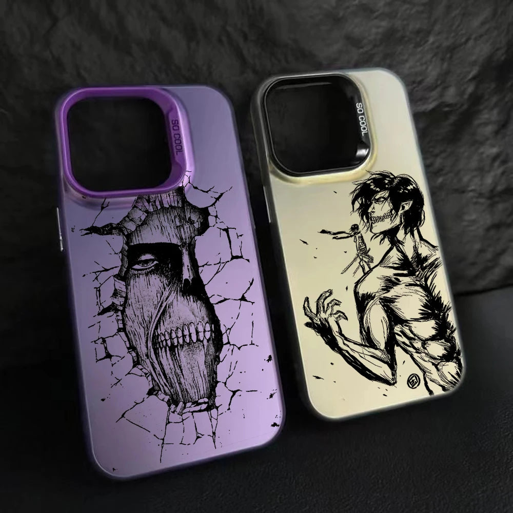 Coque iPhone Anime Attack on Titan – Mat Anti-Choc