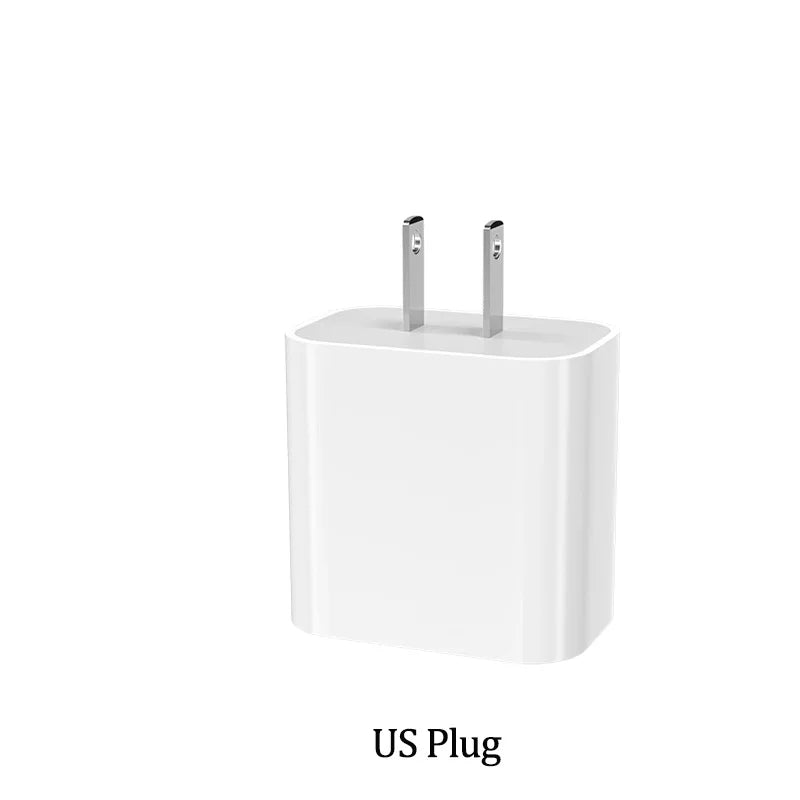 Chargeur iPhone 20W USB-C KEAI – Charge Rapide + Câble Inclus
