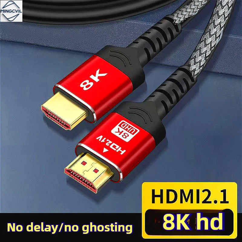 MINGCVIL HDMI 2.1 Cable – 8K 60Hz | 4K 120Hz | 48Gbps | 0.5m to 5m