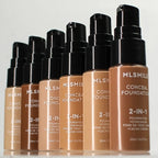 Fond de Teint Liquide 2-en-1 Correcteur Mat Waterproof Longue Tenue 20ml – 6 Teintes TechVisio