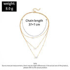 Collier Pendentif Zircon Cœur – Multicouche Choker Tendance Femme DAIPAN
