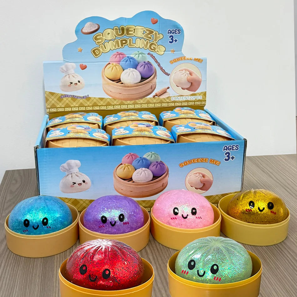 Squishy Anti-Stress Bao Ravioli – Fidget Toy TPR, Slow Rising