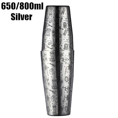 Boston Cocktail Shaker Martini Bar Cocktail Shaker Stainless Steel Boston Flair Mixing Tin Set Bar Tool TechVisio