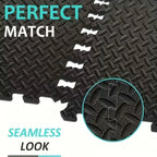 30x30cm 16 Pcs Interlocking Yoga Mat Home Gym and Yoga Equipment Protective Mat EVA Foam Non Slip Flooring Indoor Fitness TechVisio