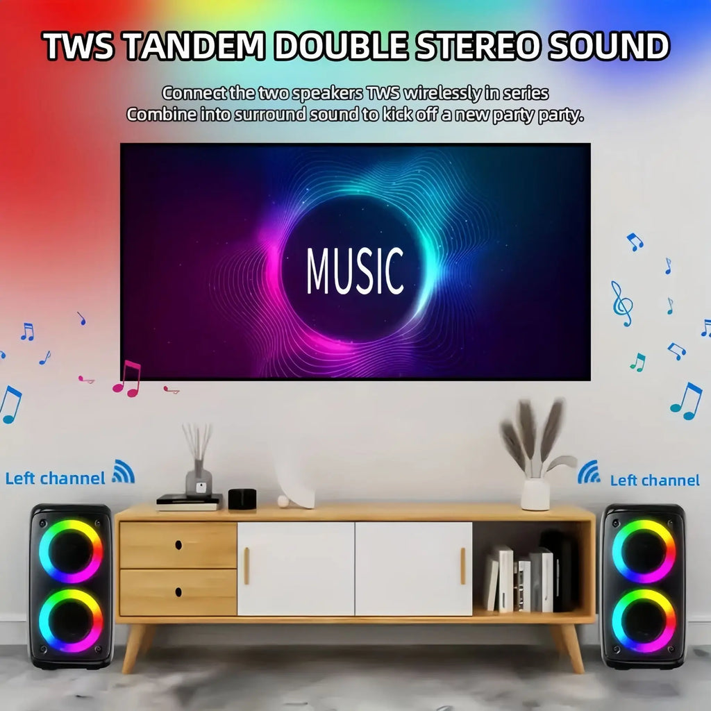 Enceinte Karaoké AyeBeau HY-3317 – 10W | LED Disco | TWS | FM