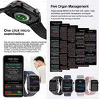 Montre Connectée Santé IA – ECG, SpO2, AMOLED, IP68 TechVisio