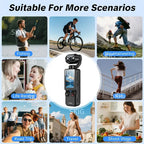 Caméra Vlog SKIG 1080P FHD – Rotation 180° | CMOS | Blanc & Noir TechVisio