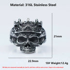 Bague Skull Vintage TechVisio