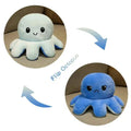 18/28/48cm Cute Reversible Mood Octopus Plush Toy Double Sided Flip Octopus Pillow Soft Stuffed Animal Doll Home Room Decor Gift TechVisio