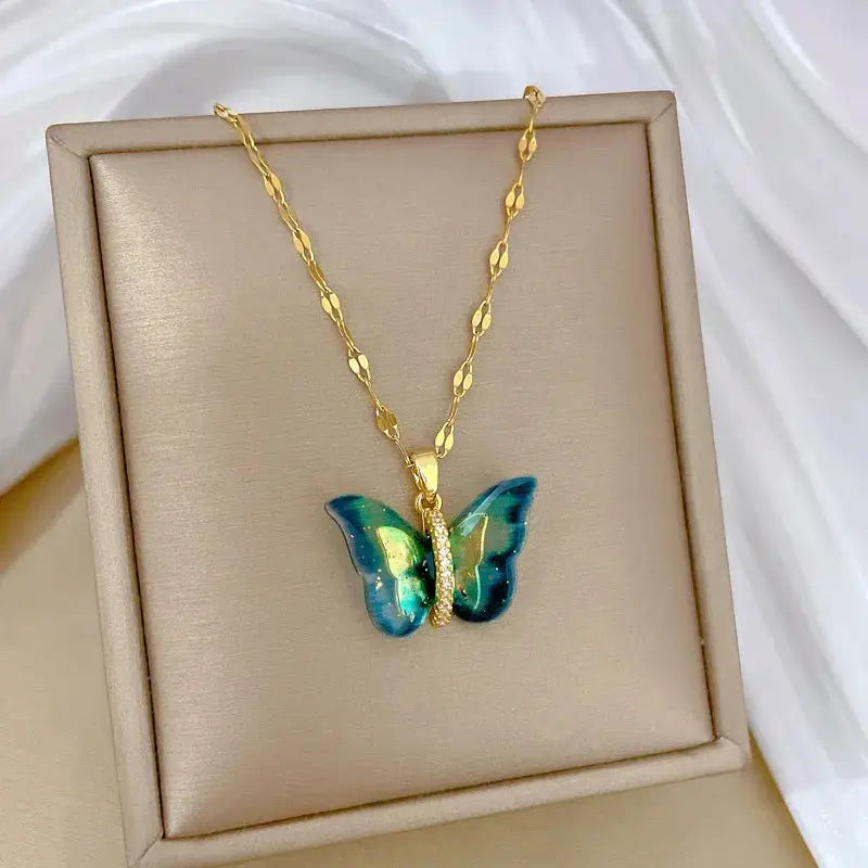 Collier  Zircon Doré ZAKOL
