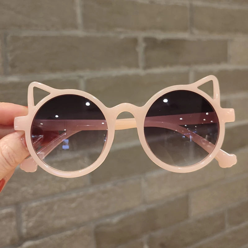 Girls Boys Cute Animal Cartoon Ears Sunglasses Outdoor Sun Protection Children Lovely Vintage Sunglasses Protection Classic Kids TechVisio