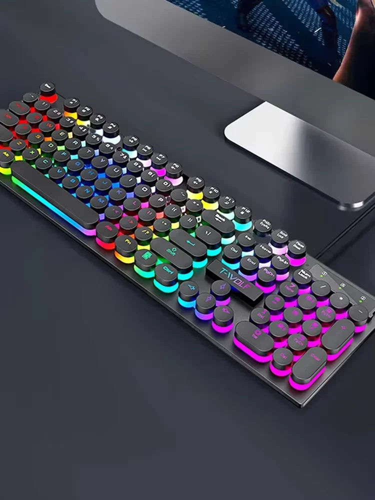 Clavier Mécanique Gaming RGB 104 Touches – Switch Black