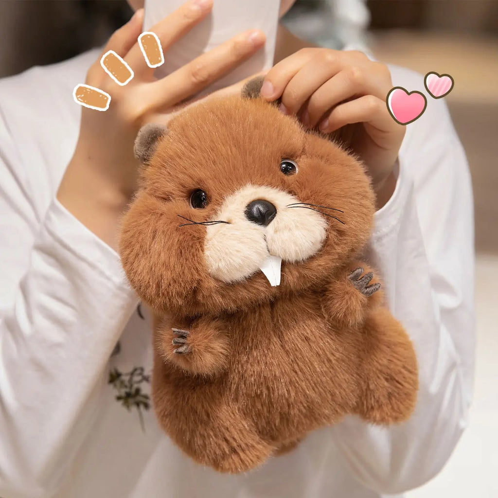 Chubby Marmot Plush Toys 22-45CM Fluffy Cartoon Groundhog Doll Warm Appease Doll for Children Lovely Home Decor Girls Gift TechVisio