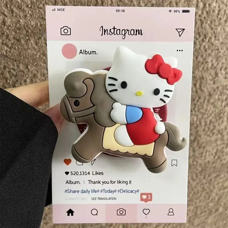 Support Téléphone Magnétique MagSafe Kawaii 3D – Silicone Pliable