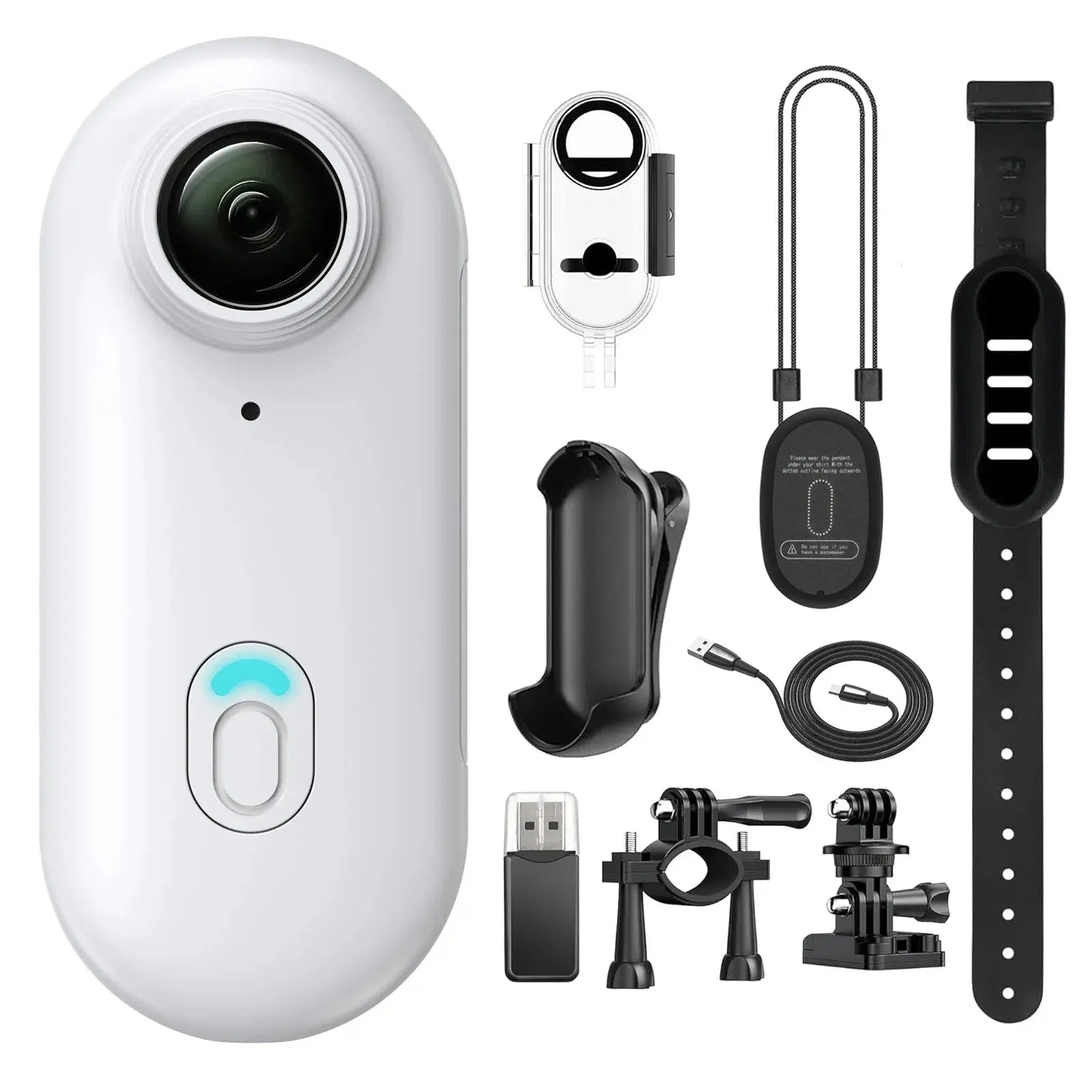 Mini Caméra Corporelle Kaysunlink H88 – 4K/1080p, WiFi, Clip Magnétique, Casque & Moto TechVisio