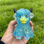 Cute Maltose Squishy Glitter Highland Cow Squeeze Toys Soft Animal Slow Rising Anti Stress Relieve Anxiety Sensory Fidget Toy TechVisio