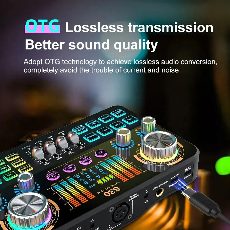 Table de Mixage FUHAM S30 – Carte Son DJ | Effets & Changeur de Voix TechVisio