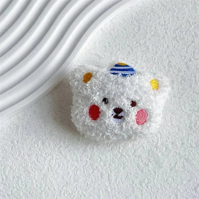 Support Grip Peluche Kawaii – Anneau Pliable | iPhone Samsung | 14 Coloris TechVisio