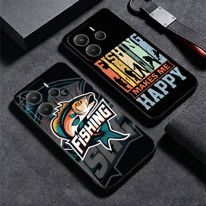 Xiaomi Redmi Note Pêche Nash Fishing Hülle – Weiches TPU Silikon, Redmi Note 10 bis 15 Pro