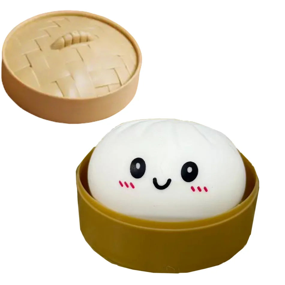 Squishy Anti-Stress Bao Ravioli – Fidget Toy TPR, Slow Rising