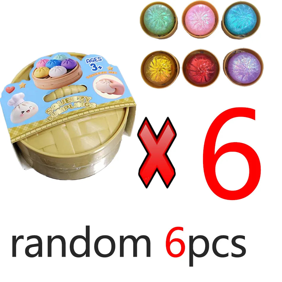 Squishy Anti-Stress Bao Ravioli – Fidget Toy TPR, Slow Rising