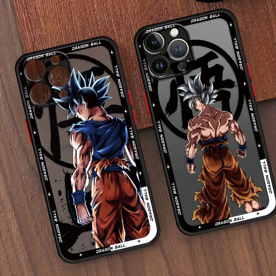Soft Edge Case for iPhone 13 Mini 11 11 Plus 16 12 15 Pro MAX 14 XS 8 7 SE XR 16 Plus 12Pro 14Pro Hot Blooded Anime Goku TechVisio
