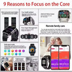 Montre Connectée Santé IA – ECG, SpO2, AMOLED, IP68 TechVisio