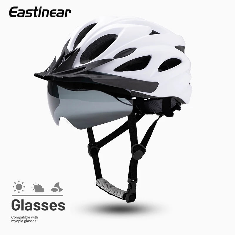 Eastinear 2025 New 4-in-1 Bicycle Helmet Super Light 18 Holes Breathable Men and Women's Outdoor Sports Cycling Equipment TechVisio