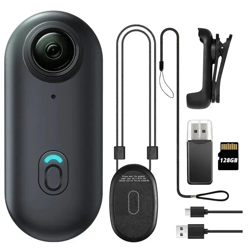 Mini Caméra Corporelle Kaysunlink H88 – 4K/1080p, WiFi, Clip Magnétique, Casque & Moto TechVisio