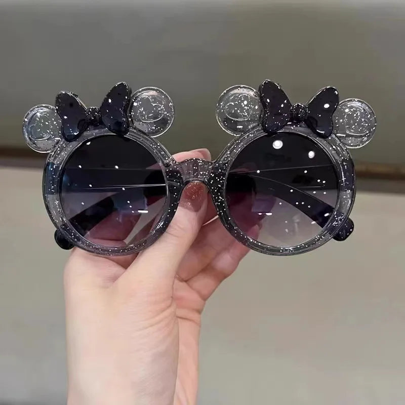 New Cute Crystal Bow Girls Children Sunglasses Fashion Trend Personalized Cartoon Sun Glasses Kids Shiny Eyewear TechVisio