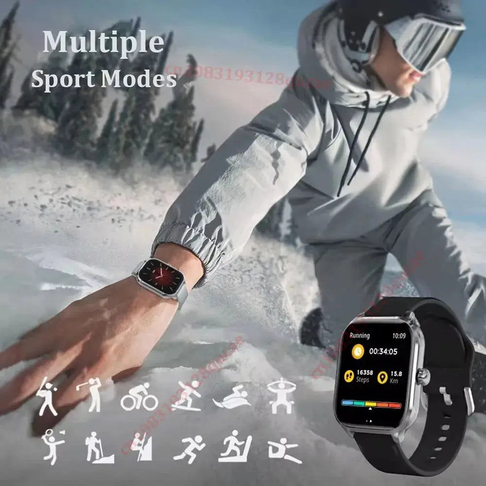 Montre Connectée Ola Esporte – Écran 2,01" | Appels BT5.0 | Suivi Santé TechVisio