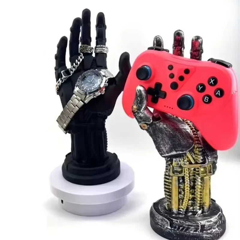 Support Manette & Casque Cyberpunk Bras Robot – PS4, PS5, Switch