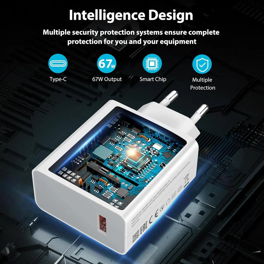 67W 6A Turbo Fast USB Charger For Xiaomi 12 13 14 15 17 Pro Redmi Note 11 12 13 14 Pro POCO X5 X6 X7 Type C Quick Charging Cable TechVisio