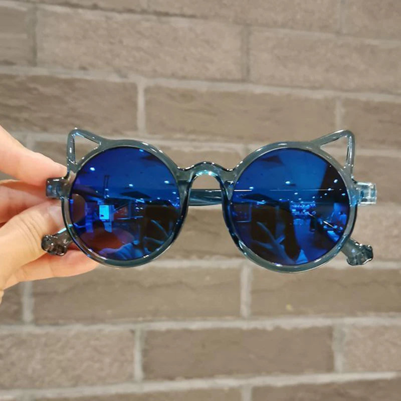 Girls Boys Cute Animal Cartoon Ears Sunglasses Outdoor Sun Protection Children Lovely Vintage Sunglasses Protection Classic Kids TechVisio